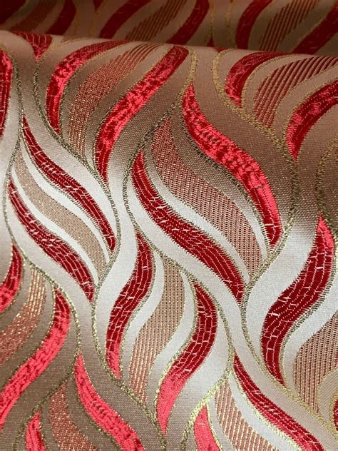 red metallic knit fabric|metallic print fabric.